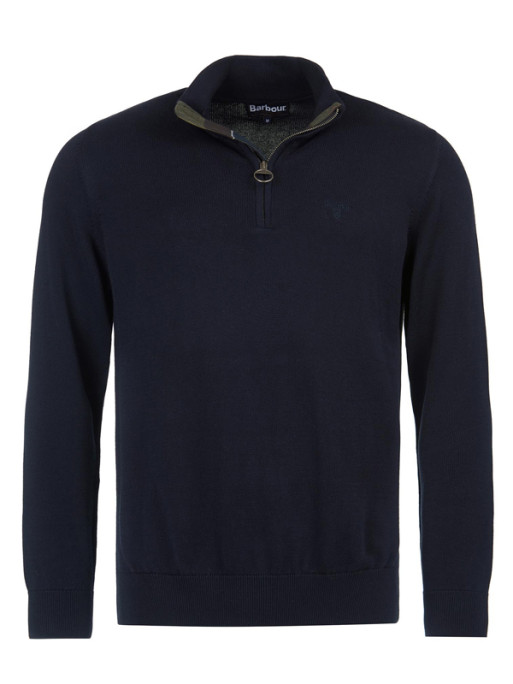 Pull col zippé Pima Barbour