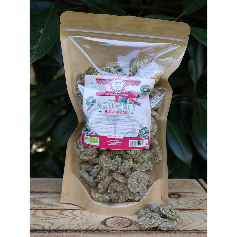 Herbal Donuts Luzerne Menthe poivrée 250g Happy Crackers