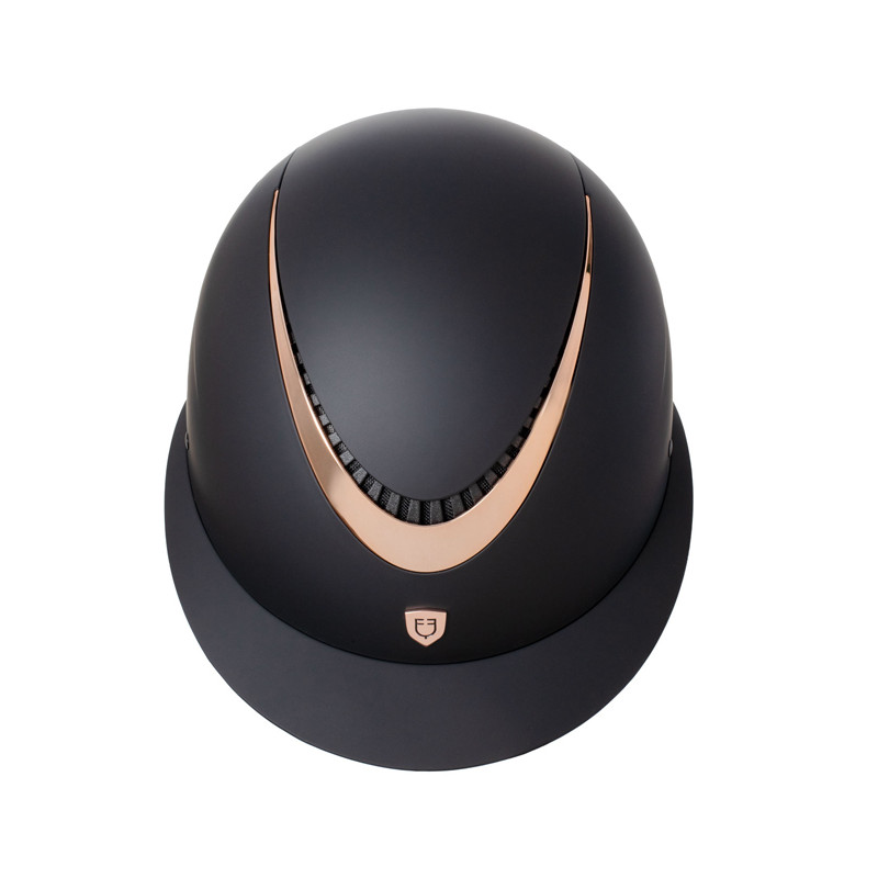 Casque avec cadre brillant et large visière Equestro