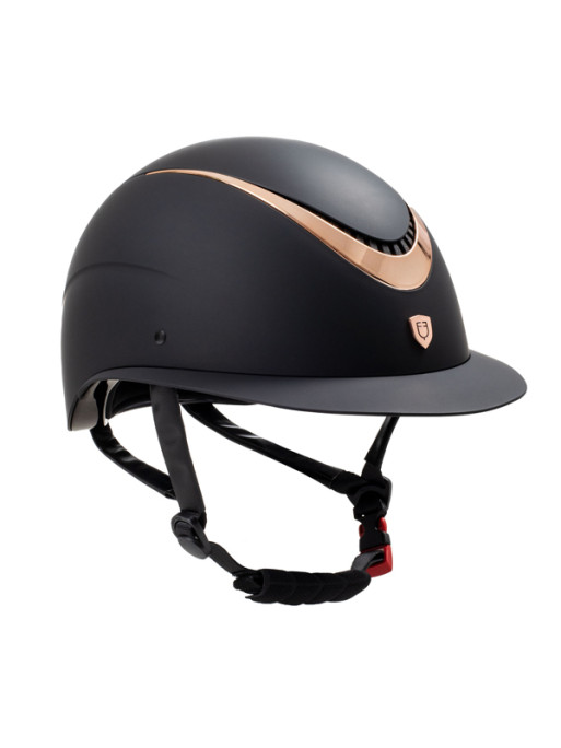 Casque avec cadre brillant et large visière Equestro