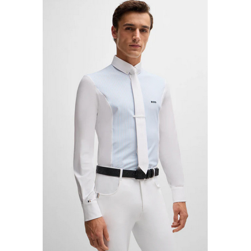 Chemise de concours Norman Logo été 2025 homme Hugo Boss Equestrian