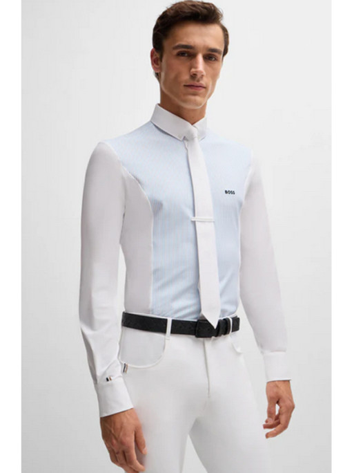 Chemise de concours Norman Logo été 2025 homme Hugo Boss Equestrian Chemise de concours Norman Logo été 2025 homme Hugo Boss Equestrian
