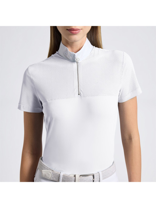 Polo de concours Perforated Jersey Inserts SS25 Cavalleria