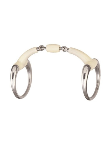 Mors Olives double brisure avec rouleau en résine Happy Mouth