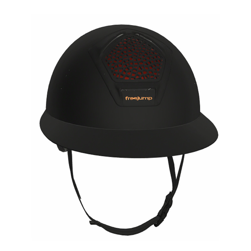 Casque Voronoï sans protection temporale black mat visière longue Freejump (vendu sans la mousse)