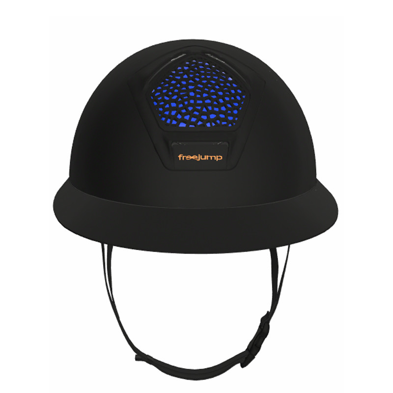 Casque Voronoï sans protection temporale black mat visière longue Freejump (vendu sans la mousse)