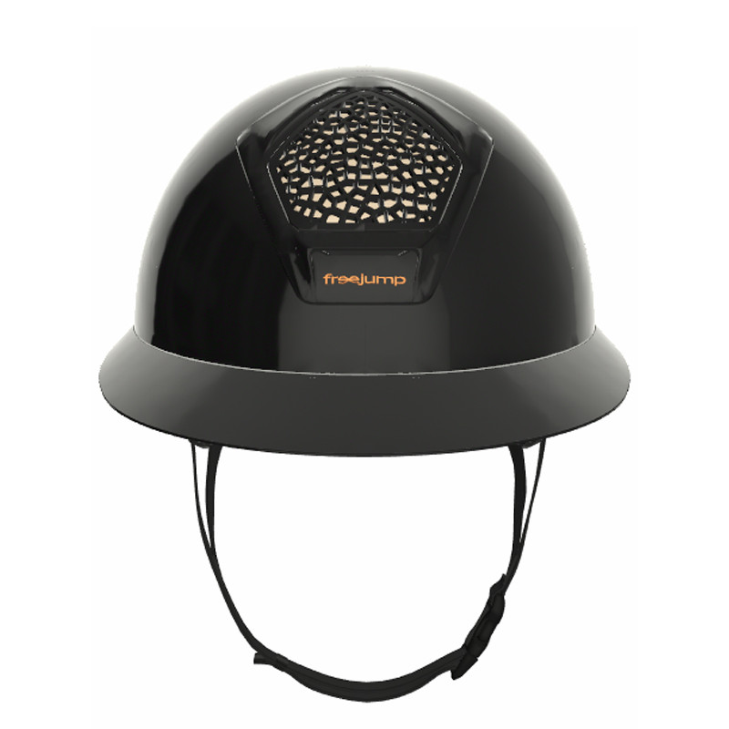Casque Voronoï sans protection temporale black glossy visière longue Freejump (vendu sans la mousse)