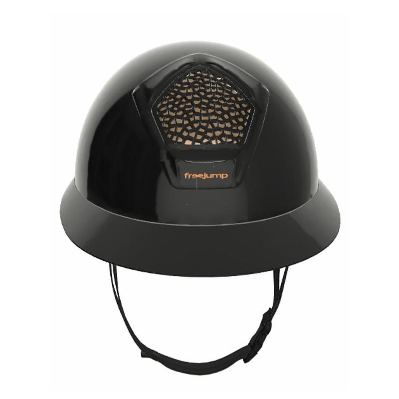 Casque Voronoï sans protection temporale black glossy visière longue Freejump (vendu sans la mousse)