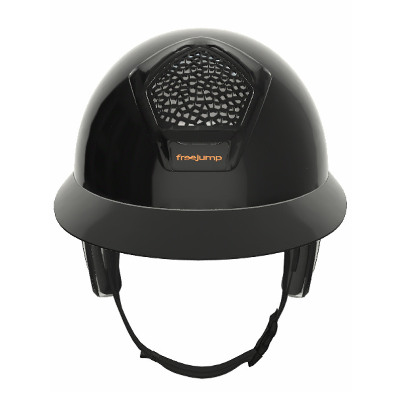Casque Voronoï full protection black glossy visière longue Freejump (vendu sans la mousse)