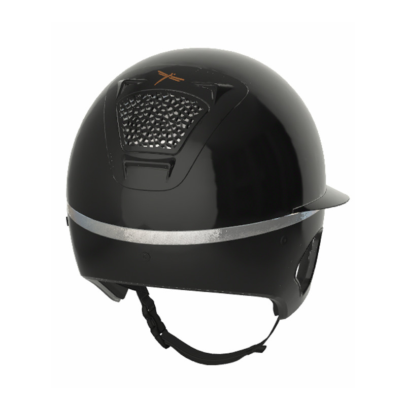 Casque Voronoï full protection black glossy visière longue Freejump (vendu sans la mousse)