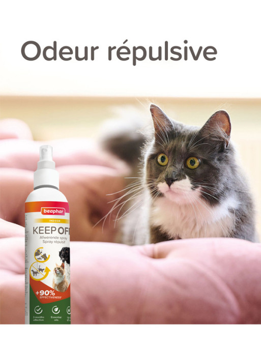 Spray répulsif Indoor Keep Off chien et chat 200ml Beaphar Spray répulsif Indoor Keep Off chien et chat 200ml Beaphar