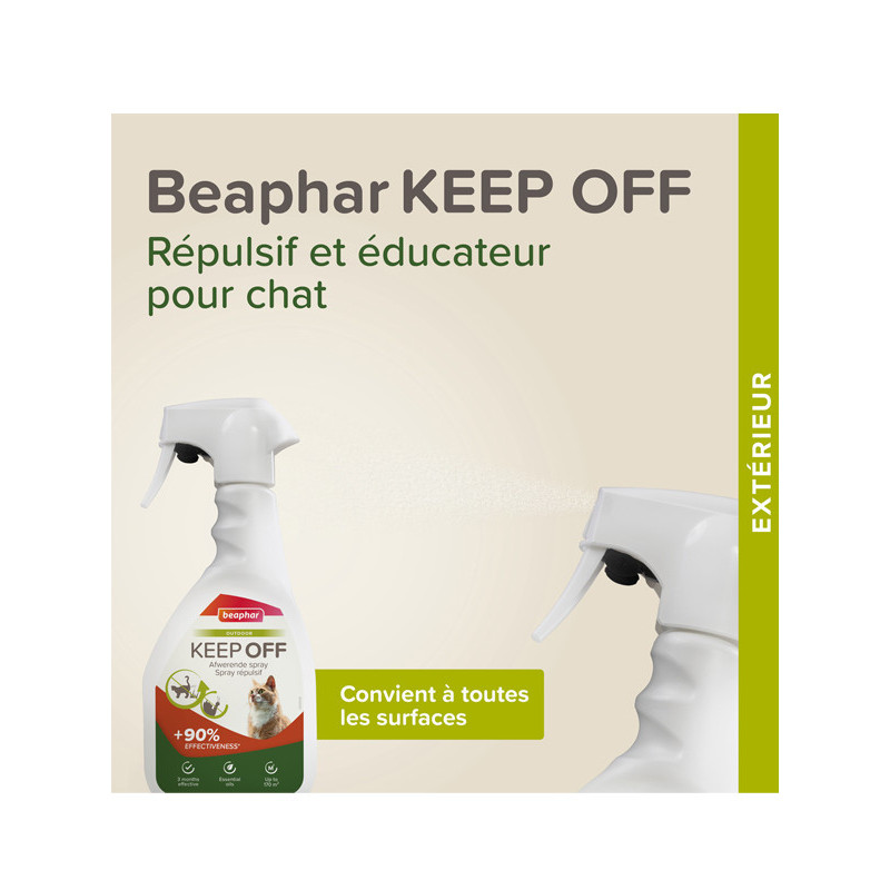 Spray répulsif Indoor Keep Off chien et chat 200ml Beaphar