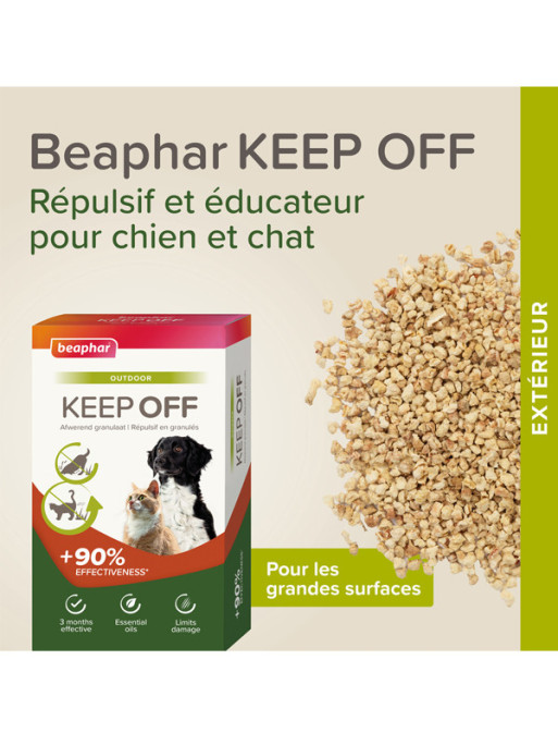 Répulsif granulés Outdoor Keep Off chien et chat 2x200g Beaphar Répulsif granulés Outdoor Keep Off chien et chat 2x200g Beaphar
