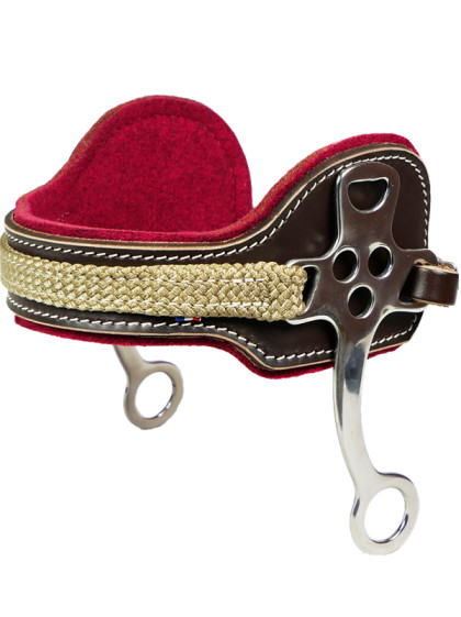 Hackamore en cuir et feutre de laine Ronzon Legend