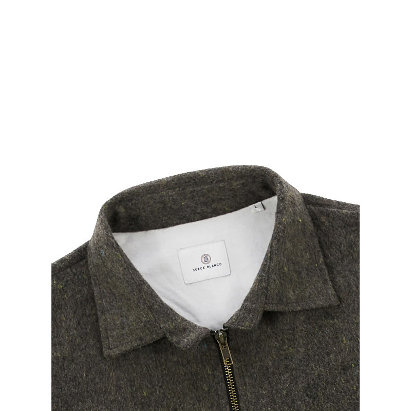 Chemise manches longues Clovis Serge Blanco