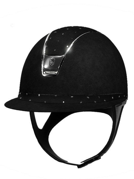 Casque Miss Shield 2.0 Alcantara top et bande Comet Light Samshield (vendu sans la mousse) Casque Miss Shield 2.0 Alcantara top et bande Comet Light Samshield (vendu sans la mousse)
