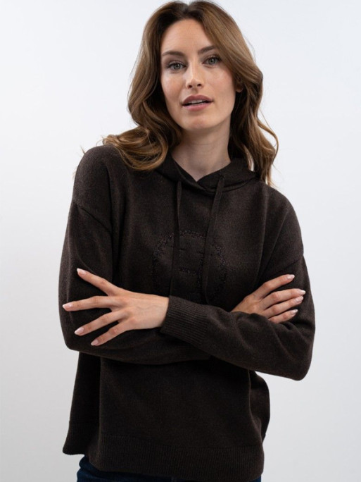 Sweat à capuche en maille Aurelia FW25 Harcour Sweat à capuche en maille Aurelia FW25 Harcour