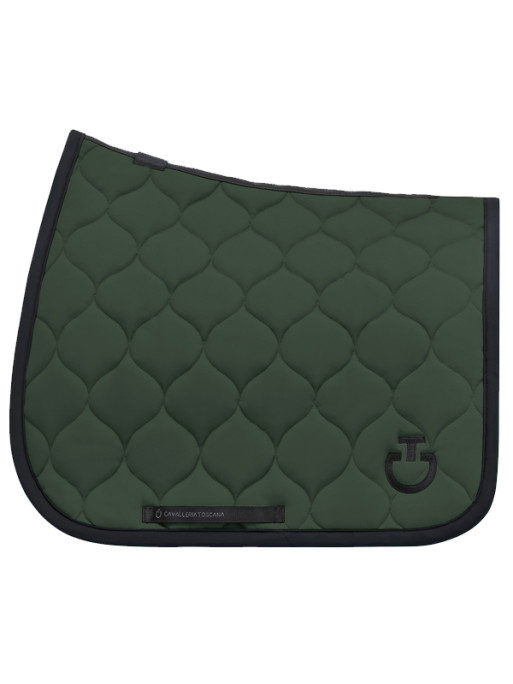Tapis de selle New Circular Quilted Jersey Jumping FW25 Cavalleria Toscana Tapis de selle New Circular Quilted Jersey Jumping FW25 Cavalleria Toscana