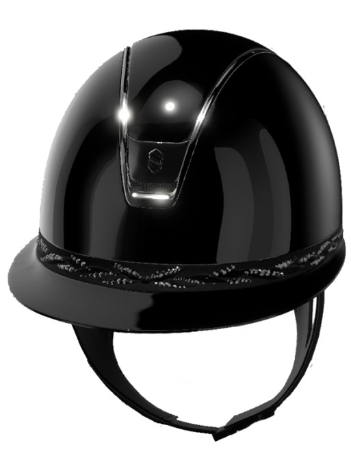 Casque Miss Shield Shadowglossy Flower Swarovski 2.0 Samshield (Mousse obligatoire vendue séparément)