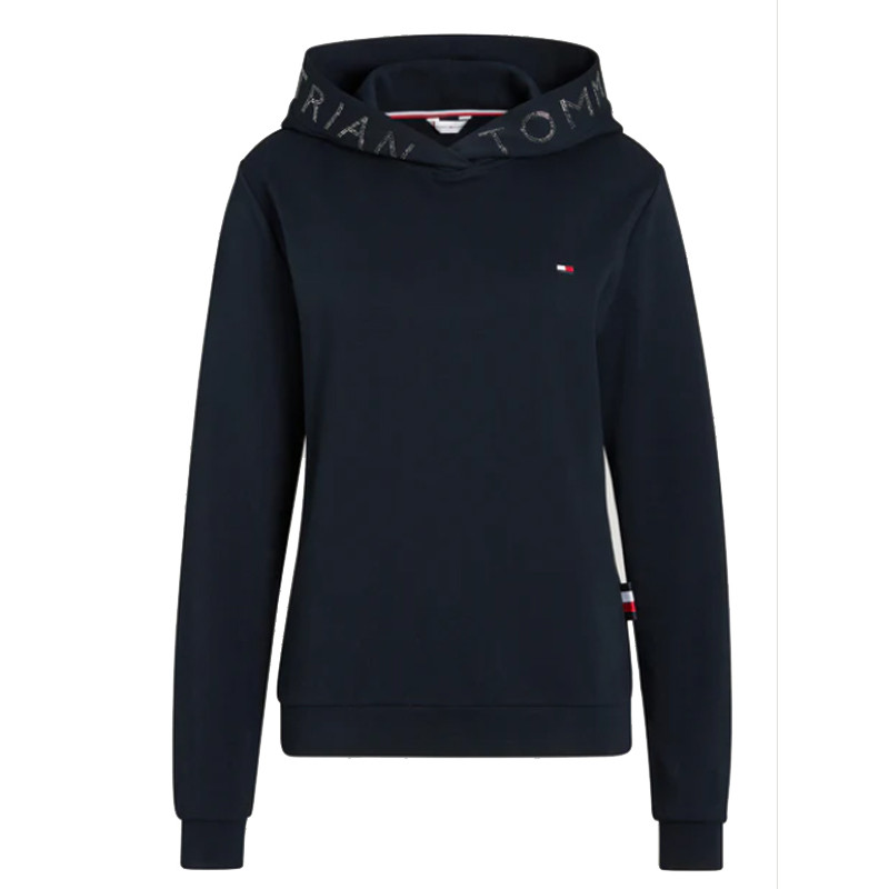 Sweat à capuche Laurens à strass rhinestone FW25 Tommy Hilfiger Equestrian