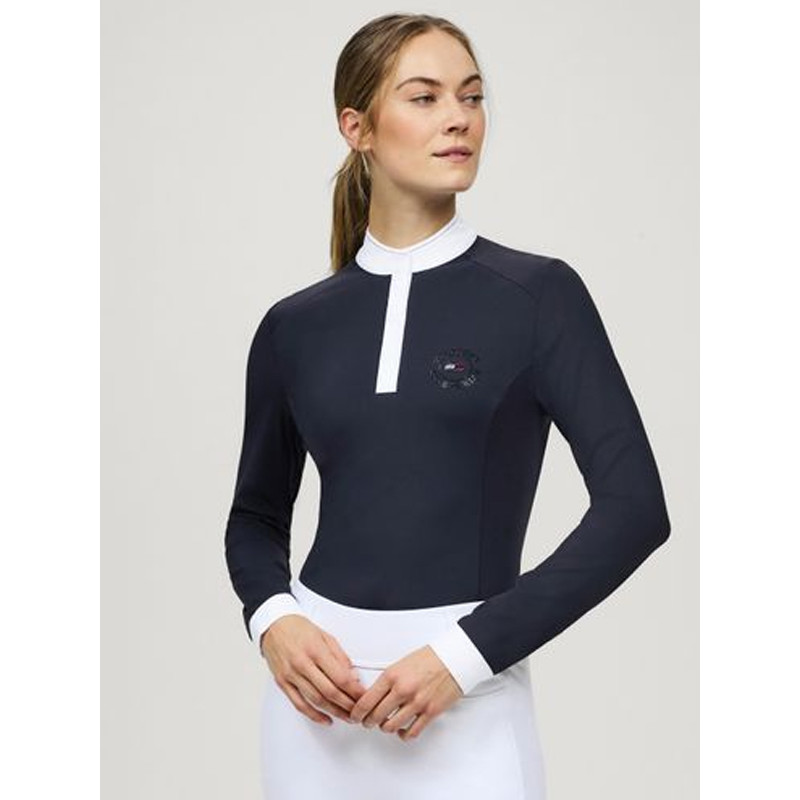 Polo de concours manches longues Taylor Rhinestone FW25 Tommy Equestrian Hilfiger