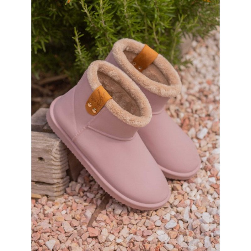 Boots caoutchouc fourrées Pénélope Leprévost