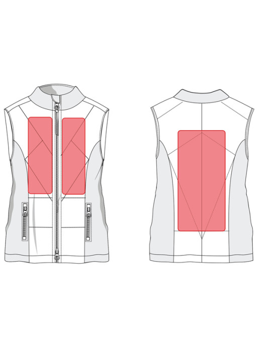 Gilet sans manches chauffant Slimline HKM