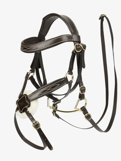 Bridon muserolle croisée Hobby Horse LeMieux