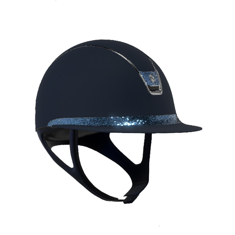 Casque Miss Shield Shadowmatt 2.0 Crystal Fabric Blue (Mousse obligatoire vendue séparément)