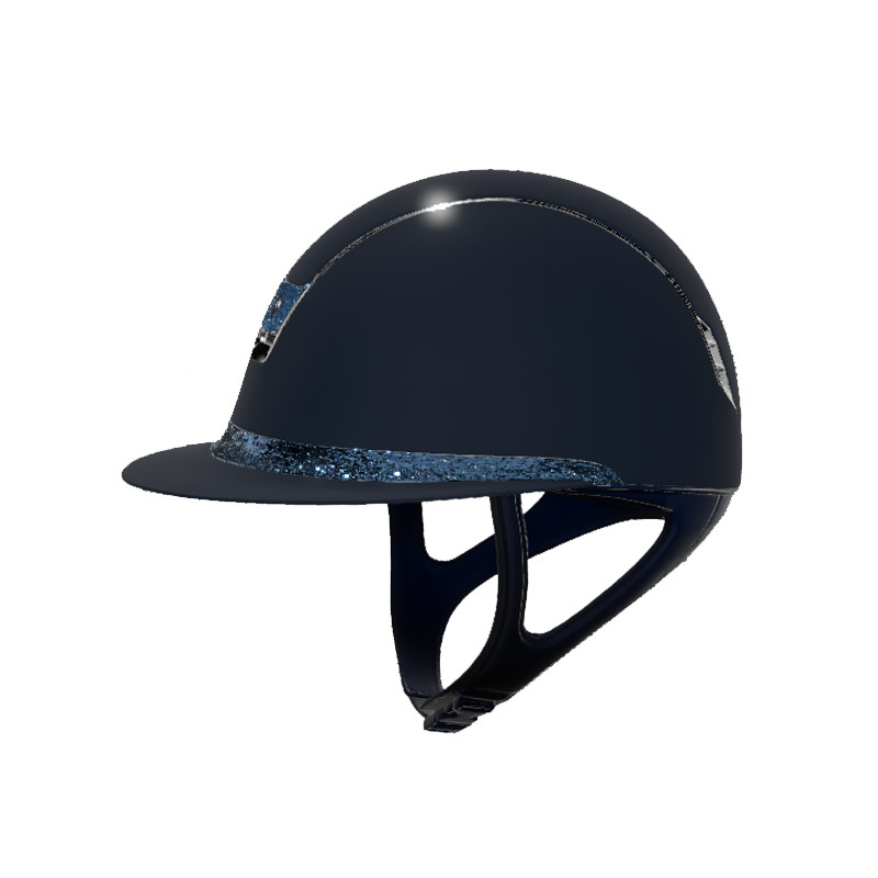Casque Miss Shield Shadowmatt 2.0 Crystal Fabric Blue (Mousse obligatoire vendue séparément)