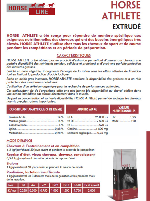 Horse Athlète 20kg Via