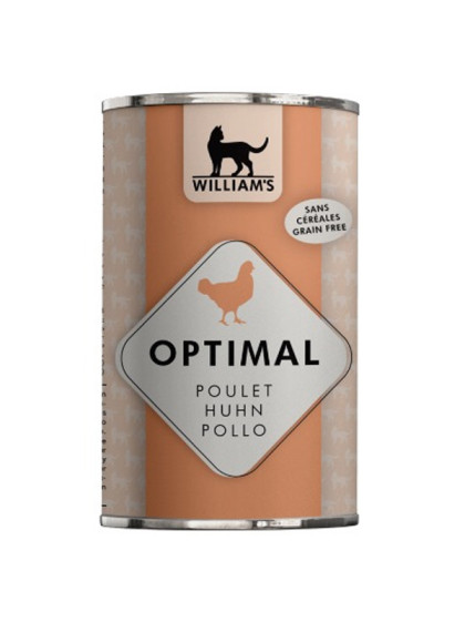 Pâtée pour chat Optimal poulet 400g William's