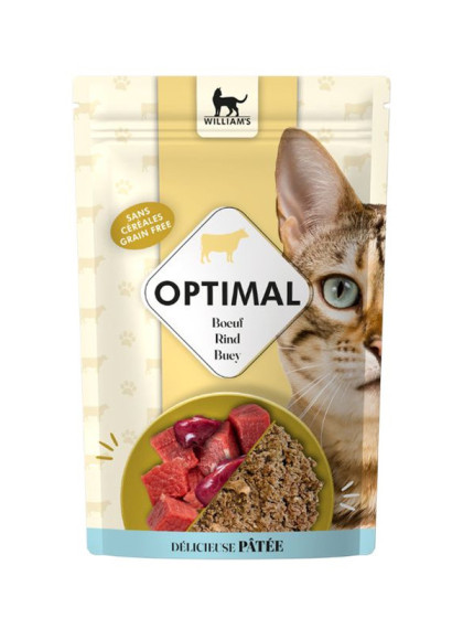 Pâtée pour chat Optimal saumon/hareng 85g William's