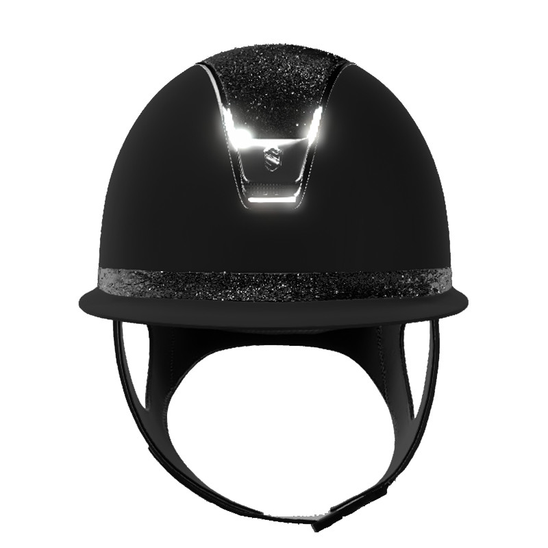 Casque Miss Shield Shadowmatt 2.0 Crystal Fabric Liseré Chrome 