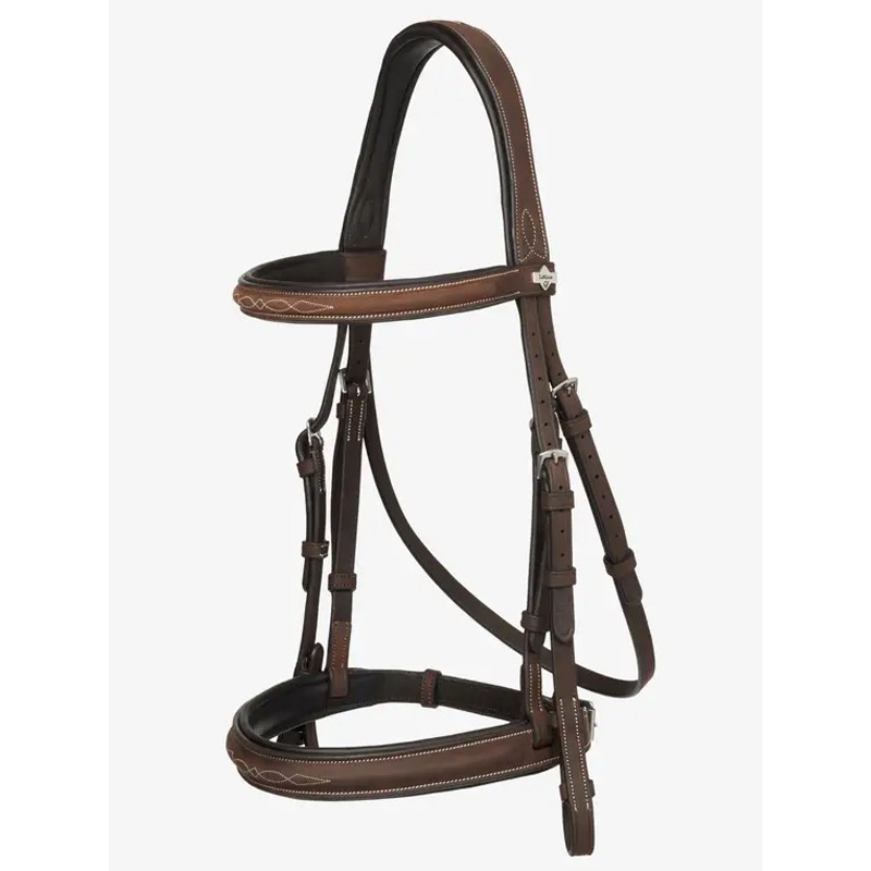 Bridon Hunter surpiqué avec rênes tressées LeMieux