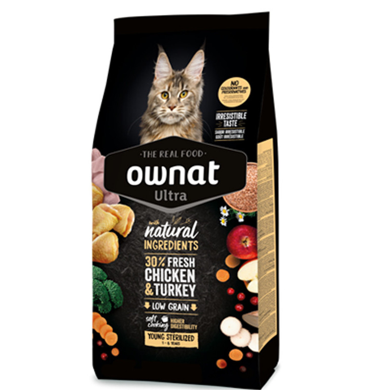 Croquettes Ultra Young Sterilized Chat 3kg Ownat