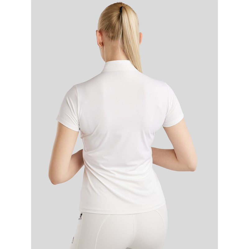 Polo de concours manches courtes MoPearl Pintucks Montar