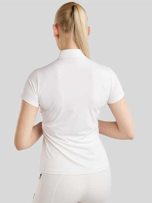 Polo de concours manches courtes MoPearl Pintucks Montar