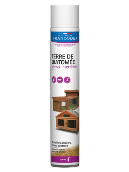 Aérosol insecticide Terre de Diatomée 750ml Francodex