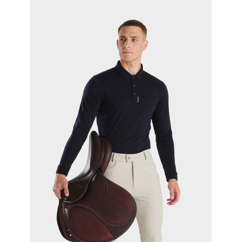 Polo thermorégulant homme Mérinos SS26 Horse Pilot