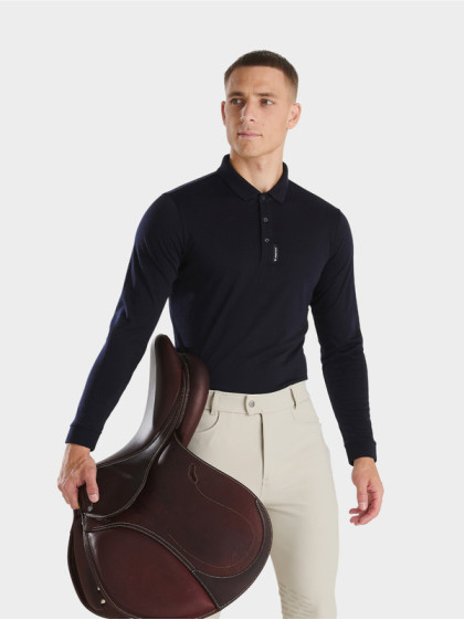 Polo thermorégulant homme Mérinos SS26 Horse Pilot