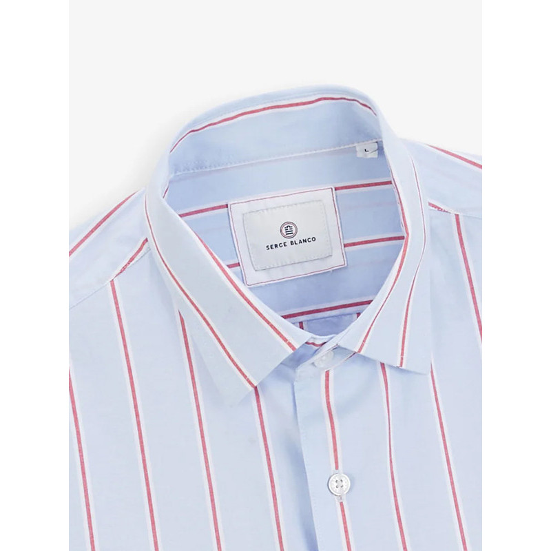 Chemise coton Oxfort Serge Blanco