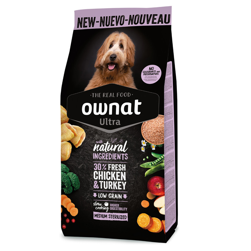 Croquettes Ultra Medium Stérilisé Ownat 14kg