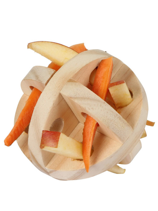 Balle en bois snack pour rongeurs Kerbl