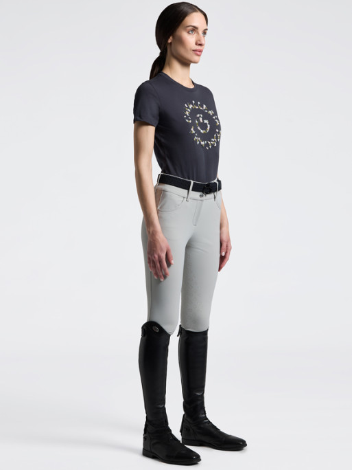 T-shirt Floral Embroidery SS26 Cavalleria Toscana