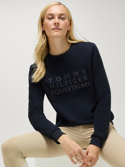 Sweat Belair Rhinestone SS26 Tommy Hilfiger Equestrian