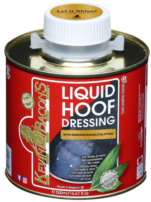 Huile Hoof Dressing Liquide paillettes dorées Kevin Bacon's