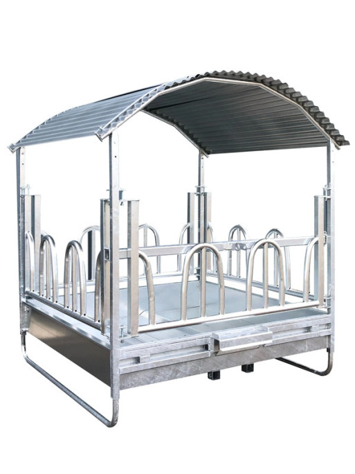 Râtelier carré à arceaux galva 212x212cm 12 places Kerbl