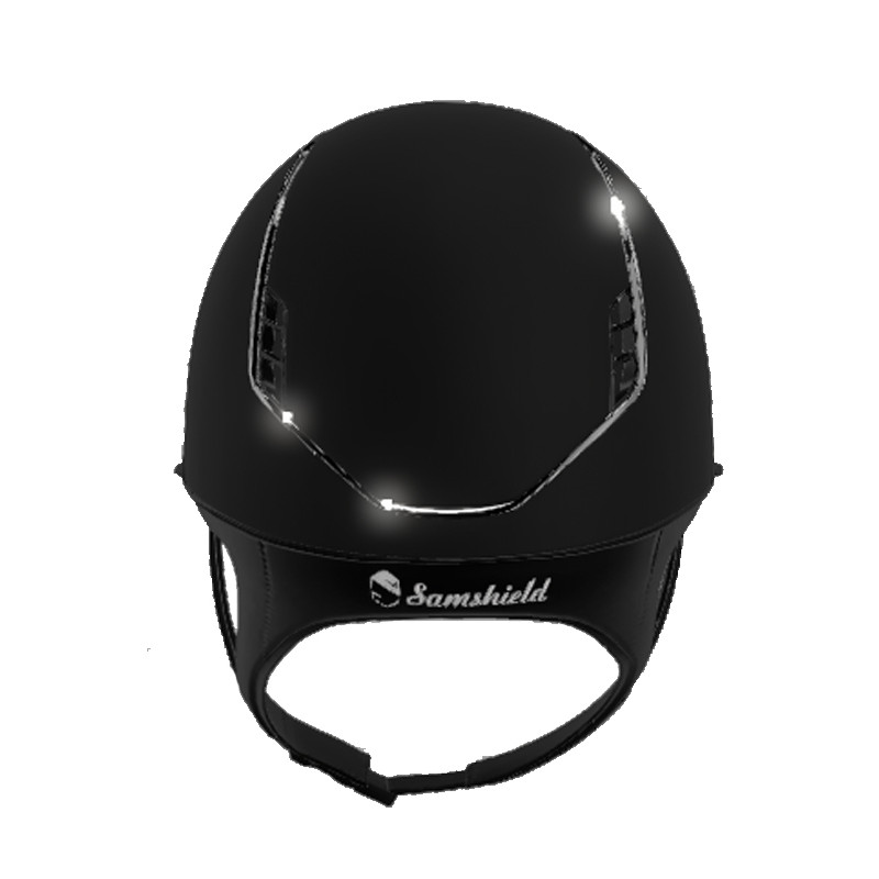 Casque Miss Shield Shadowmatt 2.0 Blason Crystal Fabric Samshield (vendu sans la mousse)