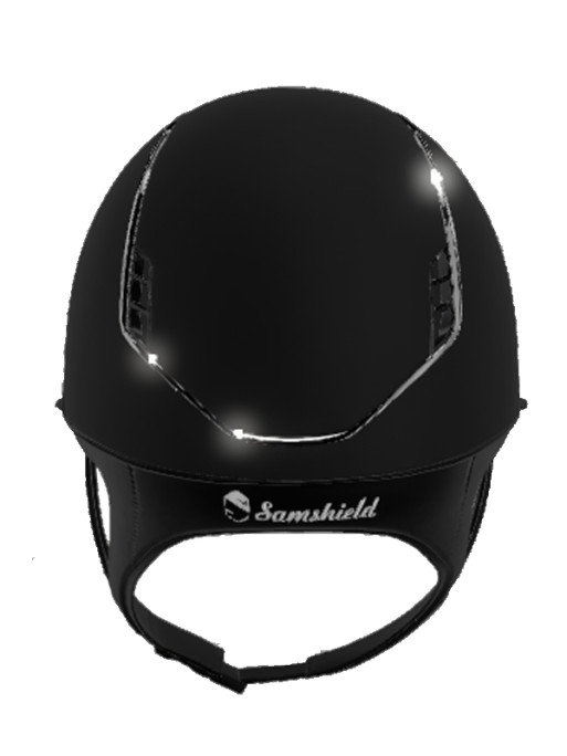 Casque Miss Shield Shadowmatt 2.0 Blason Crystal Fabric Samshield (vendu sans la mousse)